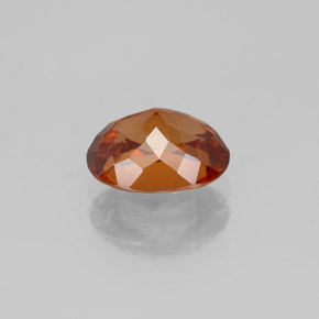 2.21캐럿 천연 파이어 오렌지 지르콘, 타원형 컷, 8.2×6.2 mm, VS