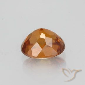 1.78캐럿 천연 파이어 오렌지 지르콘, 타원형 컷, 7×6 mm, VVS-VS