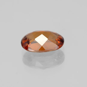 1.98캐럿 천연 딥 오렌지 지르콘, 타원형 컷, 8.6×6 mm, VVS