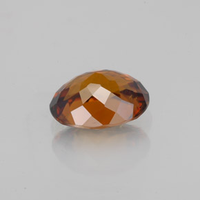 1.99캐럿 천연 딥 오렌지 지르콘, 타원형 컷, 7.8×6.2 mm, VS