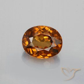 1.46ct 자연스러운 딥브라운오렌지 지르콘, 타원형, VVS