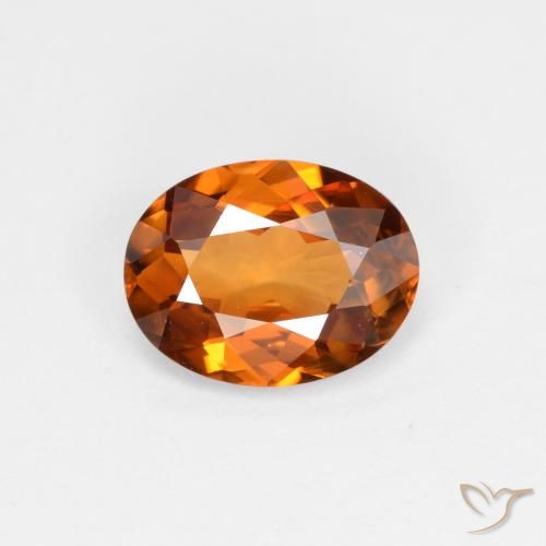 1.48ct 자연스러운 어스 오렌지 지르콘, 타원형, VVS