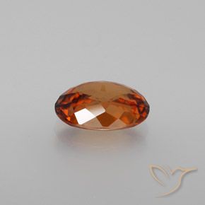 1.95캐럿 천연 딥 오렌지 지르콘, 타원형, VVS