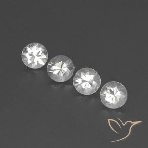4.75캐럿 천연 클리어 화이트 지르콘 보석, 둥근, VVS-VS