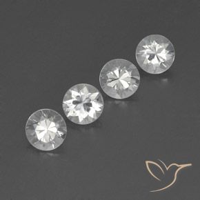 4.93캐럿 천연 하얀색 지르콘 보석, 둥근, VVS-VS