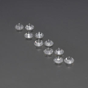 캐럿 천연 화이트 지르콘 보석, 라운드 컷, 4.11 mm, VVS-VS