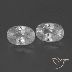 1.72캐럿 천연 클리어 화이트 지르콘 보석, 타원형, VVS-VS