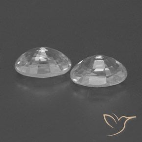 1.70캐럿 천연 클리어 화이트 지르콘 보석, 타원형, VVS-VS