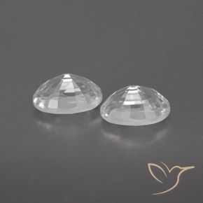 1.70캐럿 천연 하얀색 지르콘 보석, 타원형, VVS-VS