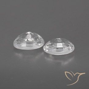 1.68캐럿 천연 하얀색 지르콘 보석, 타원형, VVS