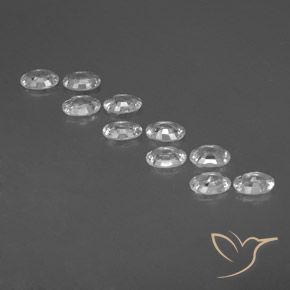 6.68캐럿 천연 하얀색 지르콘 보석, 타원형, VVS-VS