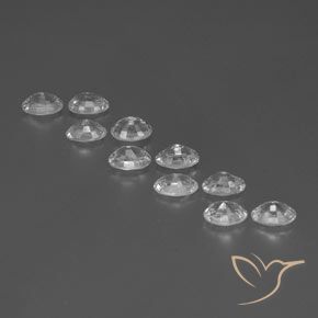 7.42캐럿 천연 하얀색 지르콘 보석, 타원형, VVS-VS