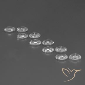 6.73캐럿 천연 하얀색 지르콘 보석, 타원형, VVS-VS
