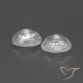 1.80캐럿 천연 하얀색 지르콘 보석, 타원형, VVS