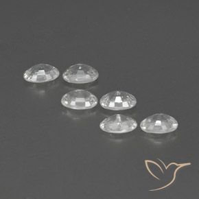 4.60캐럿 천연 하얀색 지르콘 보석, 타원형, VVS-VS