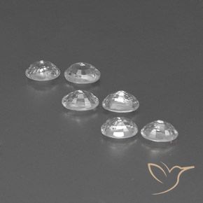 4.92캐럿 천연 하얀색 지르콘 보석, 타원형, VVS-VS
