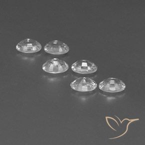 4.69캐럿 천연 하얀색 지르콘 보석, 타원형, VVS-VS