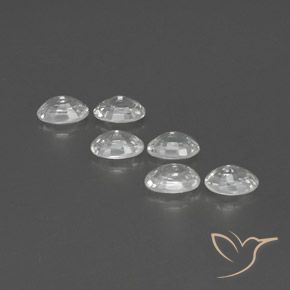 4.57캐럿 천연 하얀색 지르콘 보석, 타원형, VVS-VS