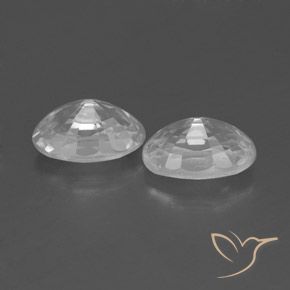 1.65캐럿 천연 하얀색 지르콘 보석, 타원형, VVS-VS