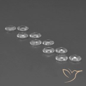 6.80캐럿 천연 하얀색 지르콘 보석, 타원형, VVS-VS