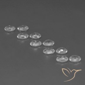 7.58캐럿 천연 하얀색 지르콘 보석, 타원형, VVS-VS