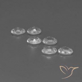 4.39캐럿 천연 하얀색 지르콘 보석, 타원형, VVS-VS