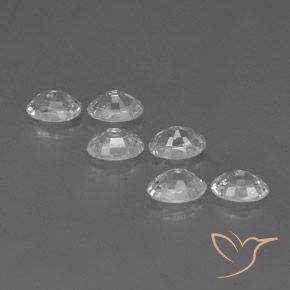 4.68캐럿 천연 하얀색 지르콘 보석, 타원형, VVS-VS