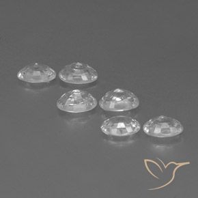 4.69캐럿 천연 하얀색 지르콘 보석, 타원형, VVS-VS