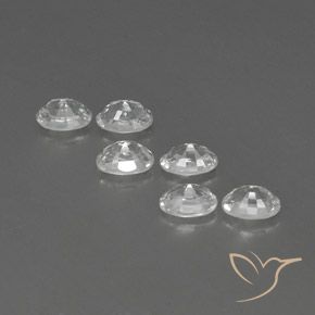 5.00캐럿 천연 하얀색 지르콘 보석, 타원형, VVS-VS