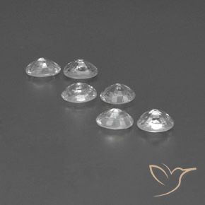 4.69캐럿 천연 하얀색 지르콘 보석, 타원형, VVS-VS