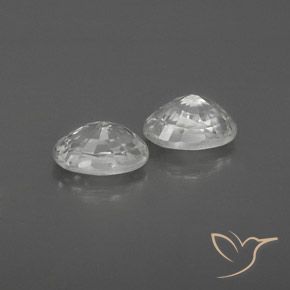 1.70캐럿 천연 하얀색 지르콘 보석, 타원형, VVS-VS