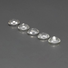 3.59캐럿 천연 화이트 지르콘 보석, 타원형 컷, 6×4.1 mm, VVS