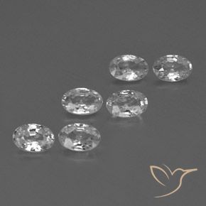 3.93캐럿 천연 클리어 화이트 지르콘 보석, 타원형, VVS-VS