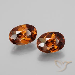3.09캐럿 천연 진저브라운 지르콘 보석, 타원형 컷, 7.7×5.6 mm, VVS