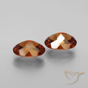 3.09캐럿 천연 진저브라운 지르콘 보석, 타원형 컷, 7.7×5.6 mm, VVS
