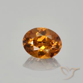 1.35ct 자연스러운 미디엄 브라운 지르콘, 타원형, VVS