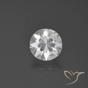 1.49ct 자연스러운 하얀색 지르콘, 둥근, VVS-VS