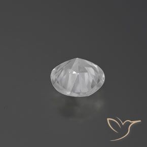1.60캐럿 천연 하얀색 지르콘, 둥근, VVS