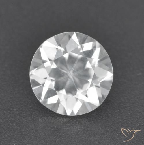 1.61ct 자연스러운 하얀색 지르콘, 둥근, VVS-VS