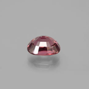 3.71캐럿 천연 핑크 로즈 지르콘, 타원형 컷, 9.3×6.9 mm, VVS