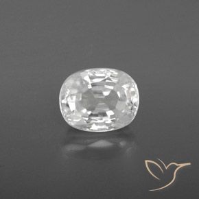 3.05ct 자연스러운 하얀색 지르콘, 타원형, VVS-VS