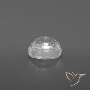 3.05캐럿 천연 하얀색 지르콘, 타원형, VVS-VS