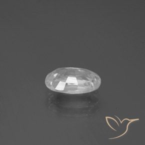 2.75캐럿 천연 하얀색 지르콘, 타원형, VVS