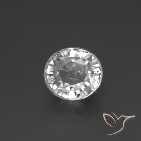 2.84ct 자연스러운 하얀색 지르콘, 타원형, VVS