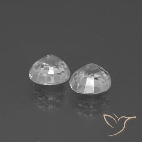 4.28캐럿 천연 하얀색 지르콘 보석, 둥근, VVS-VS