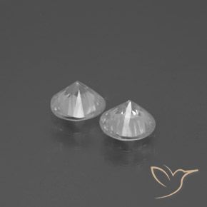 1.79캐럿 천연 하얀색 지르콘 보석, 둥근, VVS-VS