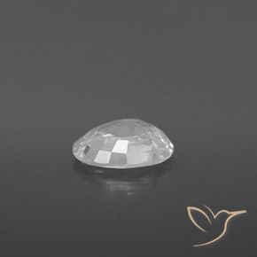 2.26캐럿 천연 하얀색 지르콘, 타원형, VVS-VS