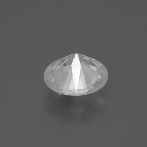 2.21캐럿 천연 화이트 지르콘, 라운드 컷, 7.82 mm, VS