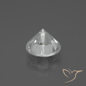 2.42캐럿 천연 하얀색 지르콘, 둥근, VVS-VS