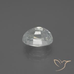 2.85캐럿 천연 따뜻한 화이트 지르콘, 타원형, VVS